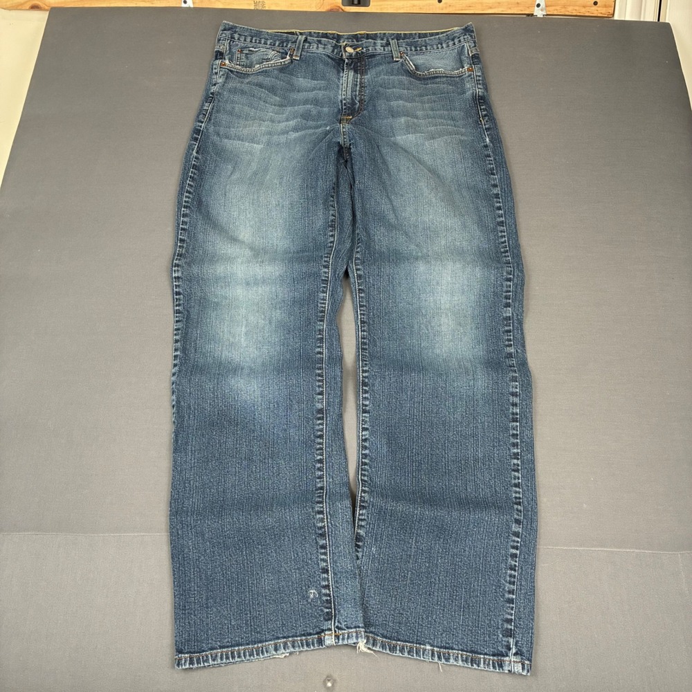 Vintage Lucky Brand Dungaree Bootcut Medium Wash Jeans Men's Size 36x32 Grunge